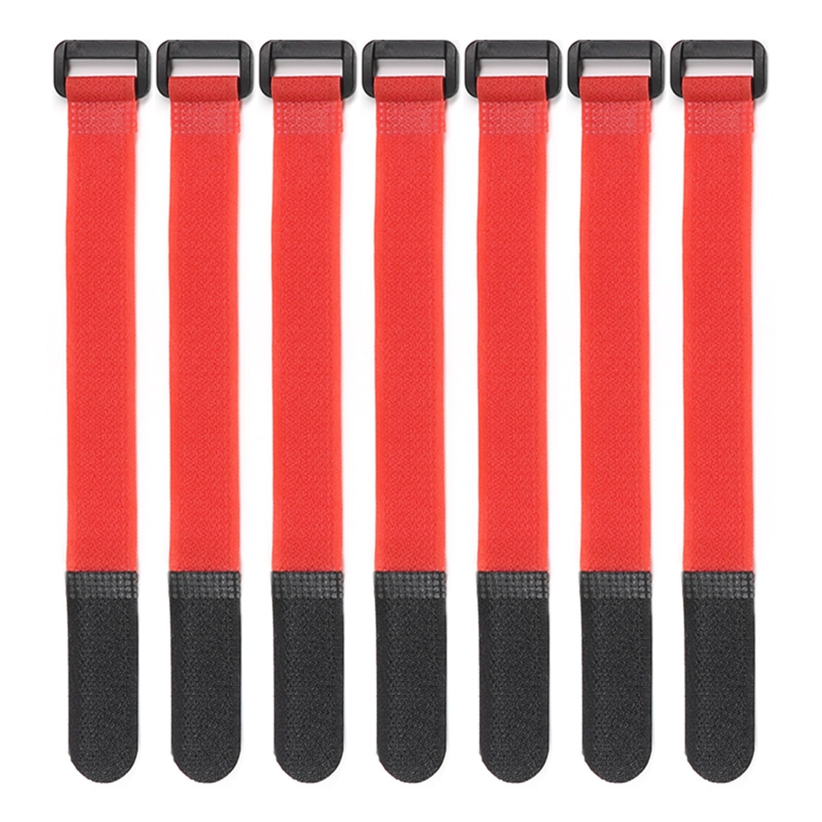 Fascette per cavi dati, 80 pezzi, in nylon, riutilizzabili, con fibbia, autoadesive, in plastica, per organizzare i cavi (20 pezzi, rosso, 20 x 500 mm)