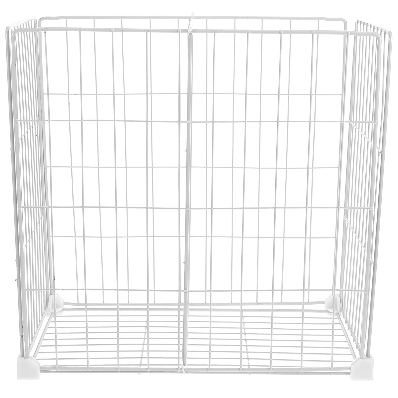 Beavorty Organizador Cesta de Hierro Congelador Horizontal Blanco Inferior | Diseño de Rejilla, Instalación sin Herramientas, Clasificación Sencilla, para Despensa y Alimentos
