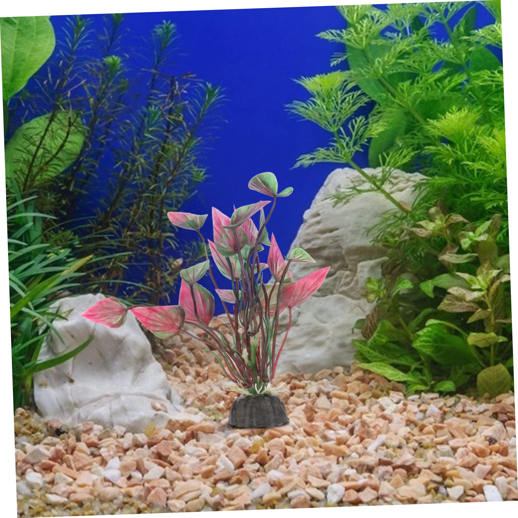 Sosoport 30stücke Künstliche Wasserpflanzen Für Aquarien Lebensechte Dekoration Für Fischbecken Und Teiche Nicht Verblassend Und Weiche Materialien Sichere Umgebung Für Fische