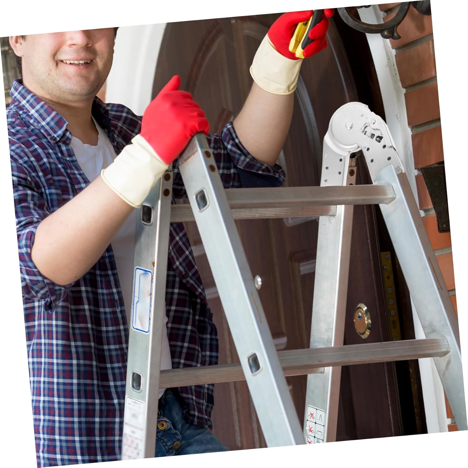 jojofuny Folding Ladder Hinges Durable Attic Ladder Accessory Easy to Install Connector for Sturdy Multi-Functional Hinge Parts for Enhanced Stability and Performance