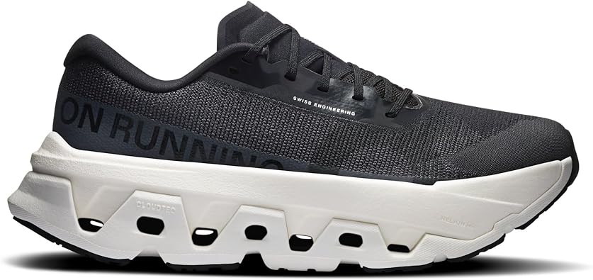 On Womens Cloudmonster 3 Hyper Road Running Shoes, Black/Ivory, Size 8.5