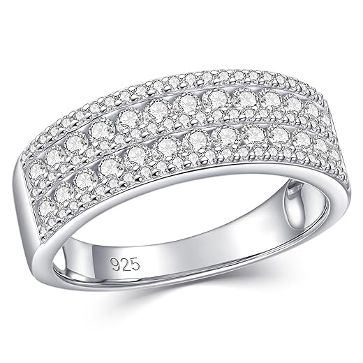 Newshe Moissanite Wedding Band
