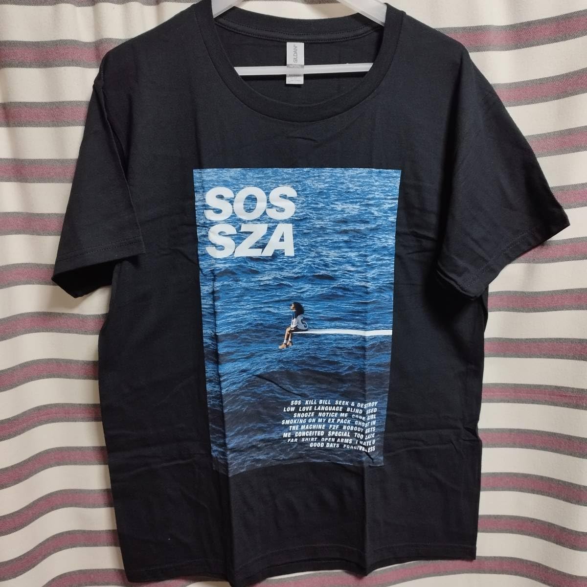 Amazon.co.jp: SZA SOS Tシャツ RAP TEE BIGプリントTシャツ Lサイズ