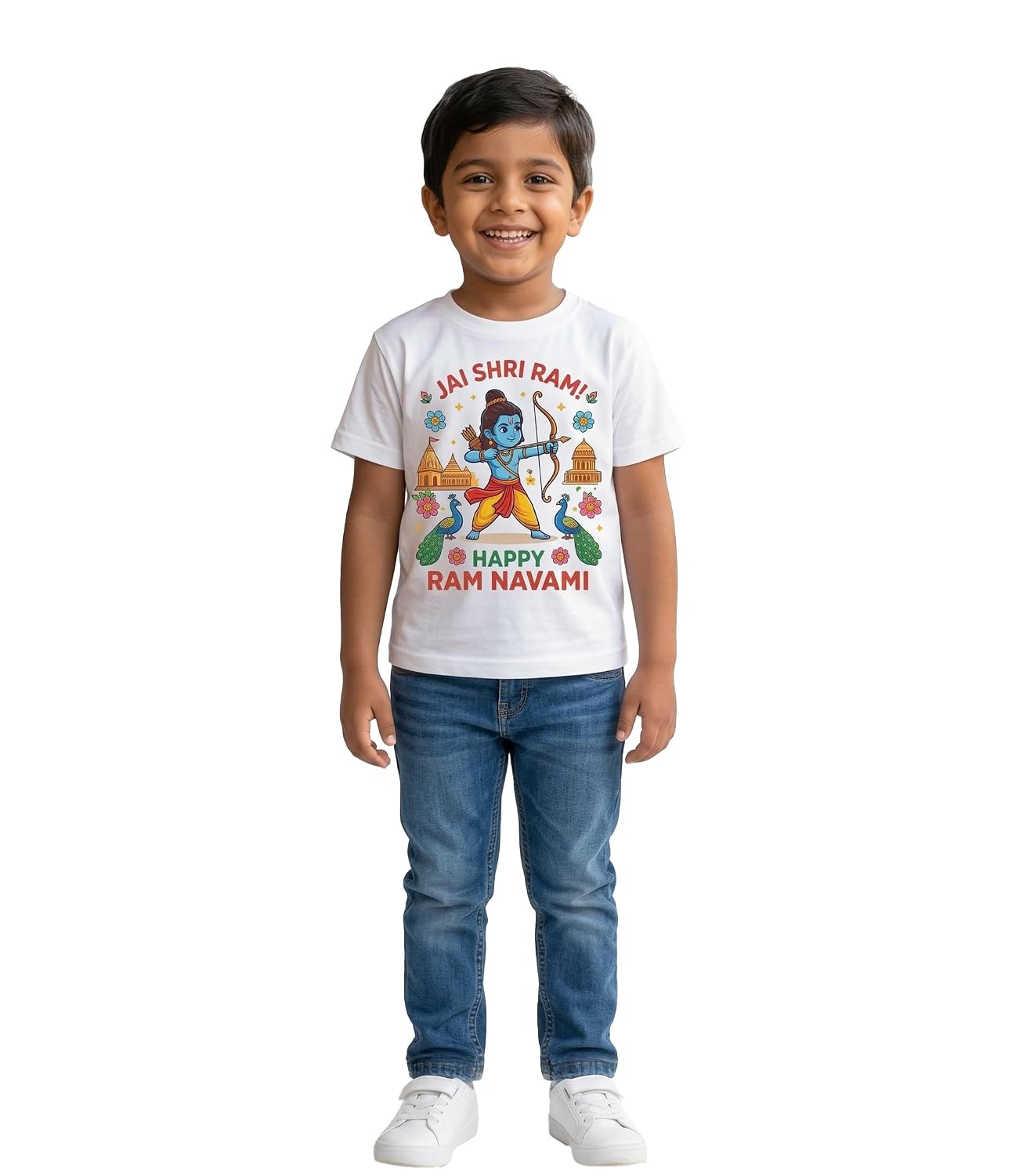 Yellow Roses Ram Navami Kids T-Shirt – Jai Shri Ram Graphic Tee for Boys | Happy Ram Navami Festival T-Shirt | Cute Lord R... - Review, Price and Buying Guide