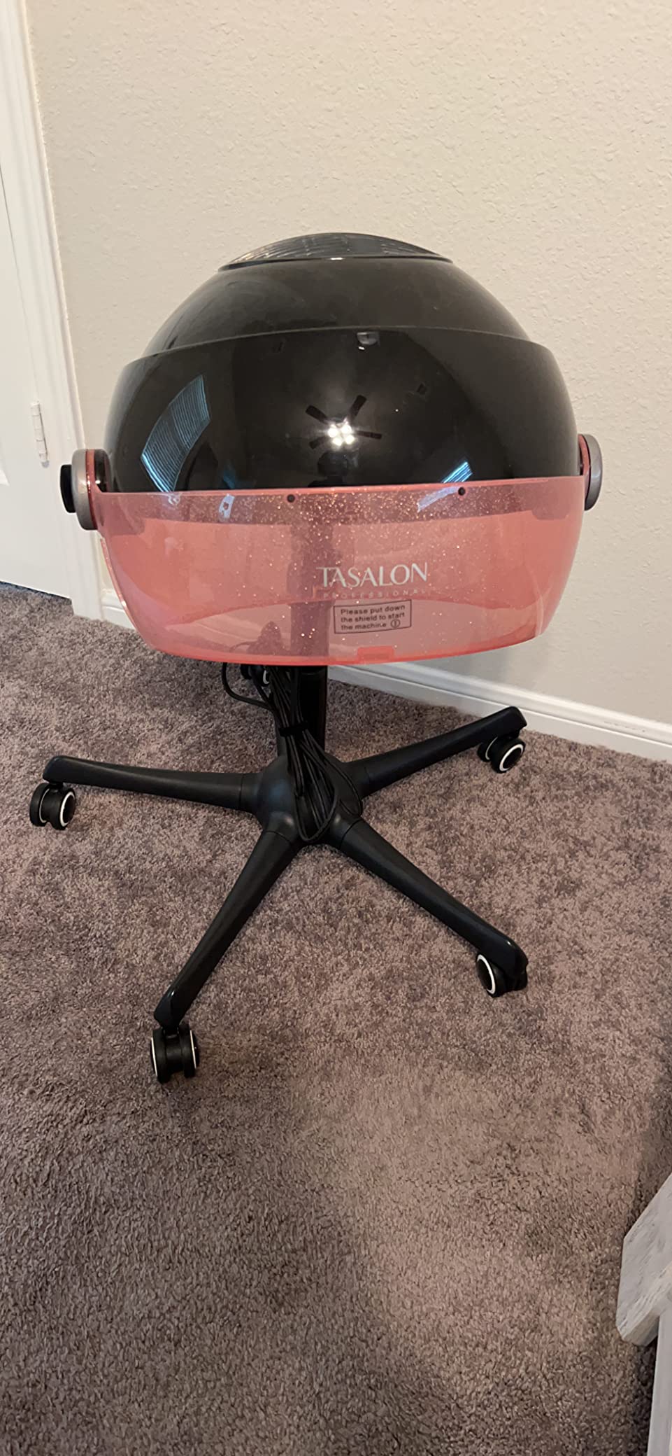 25/mo Finance TASALON Ionic Hooded Hair Dryer, 1875W Professional