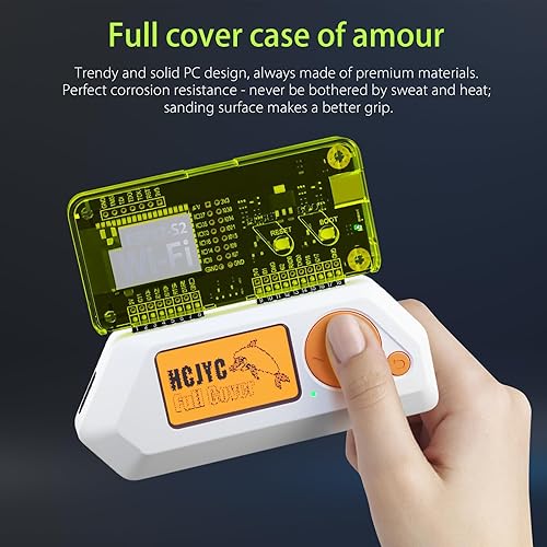Miniatura 7 de Funda de protección para Flipper Zero Wi-Fi Dev Board V1 ESP32-S2, accesorios compatibles con Flipper Zero WiFi Dev Board - Verde con color gris