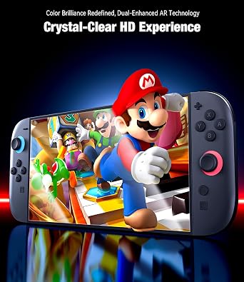 Hoerrye for Nintendo Switch 2 Screen Protectors - 2025 Switch2 Accessories Tempered Glass, HD Clear [Bubble Free Auto-Dust Removal] Shatterproof, Anti-Scratch, Touch Sensitive, 2 Pack