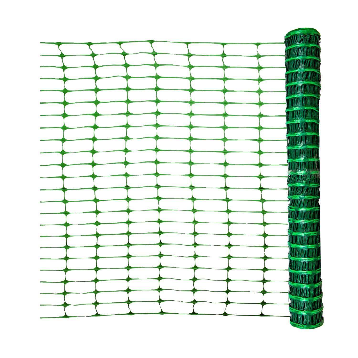 Horizont Clôture de sécurité en plastique, 50 m de long, 1 m de haut, vert, clôture de démarcation mobile sans électricité, clôture flexible, filet mobile pour le jardin, clôture de sécurité