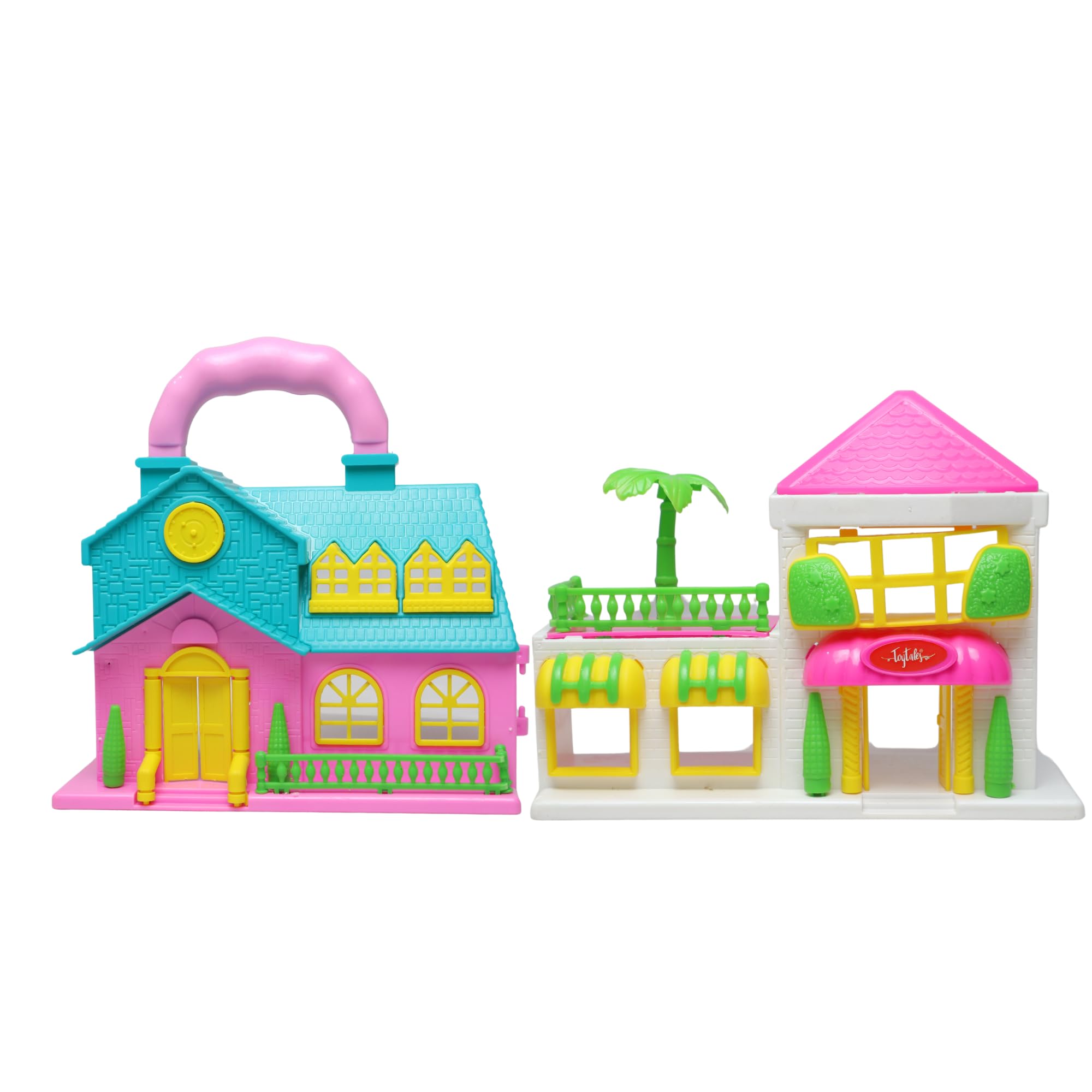 MABLE Doll House for Girls, Big Size Dollhouse Play Set for Girls, Doll House with Furniture Set for Childrens, Ideal Gift for Birthdays (Multi Color)