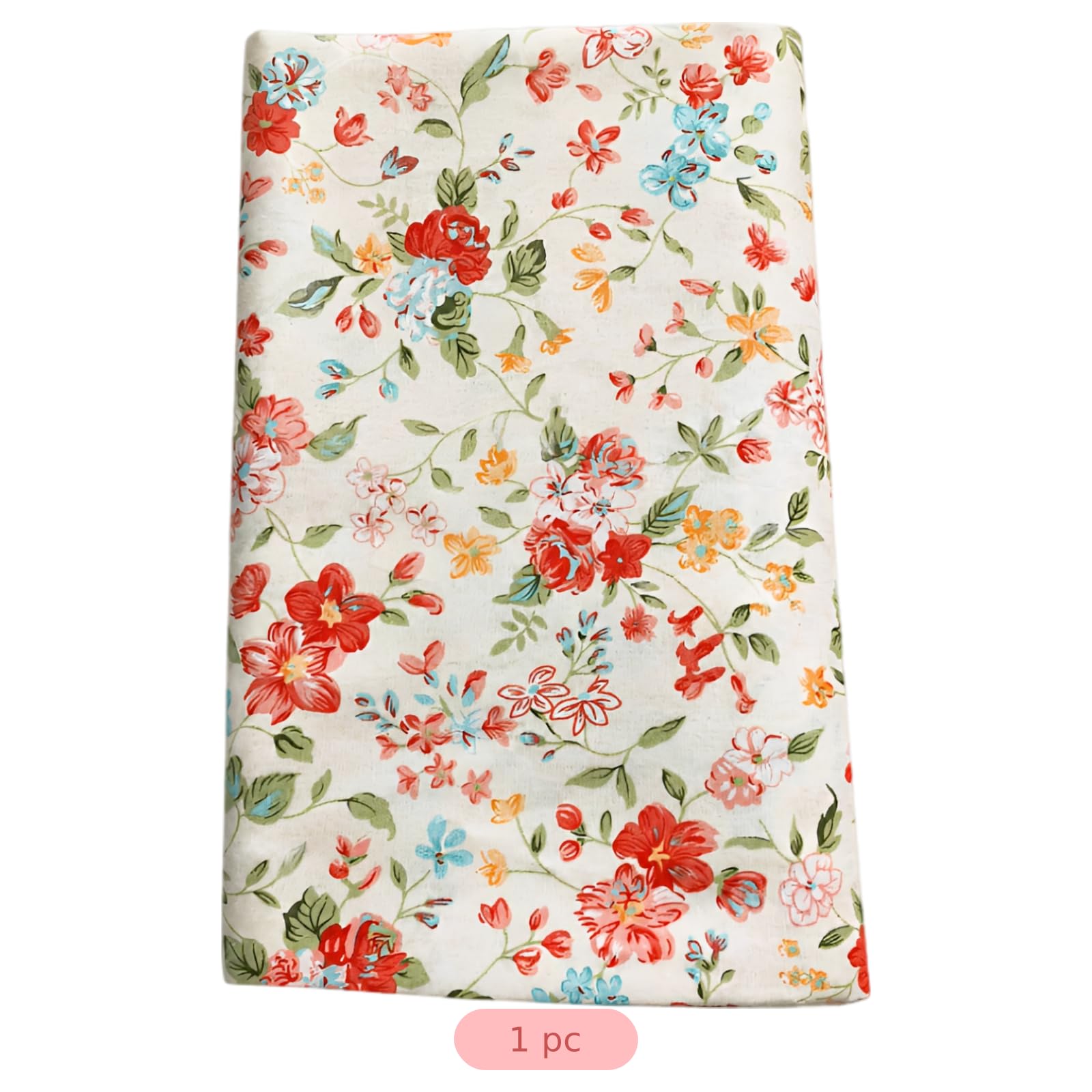 Tissu coton floral au mètre, sergé rose imprimé, coton pur pour bricolage DIY, vêtements, literie, nappes et décoration maison, matière douce, respirante, souple au toucher