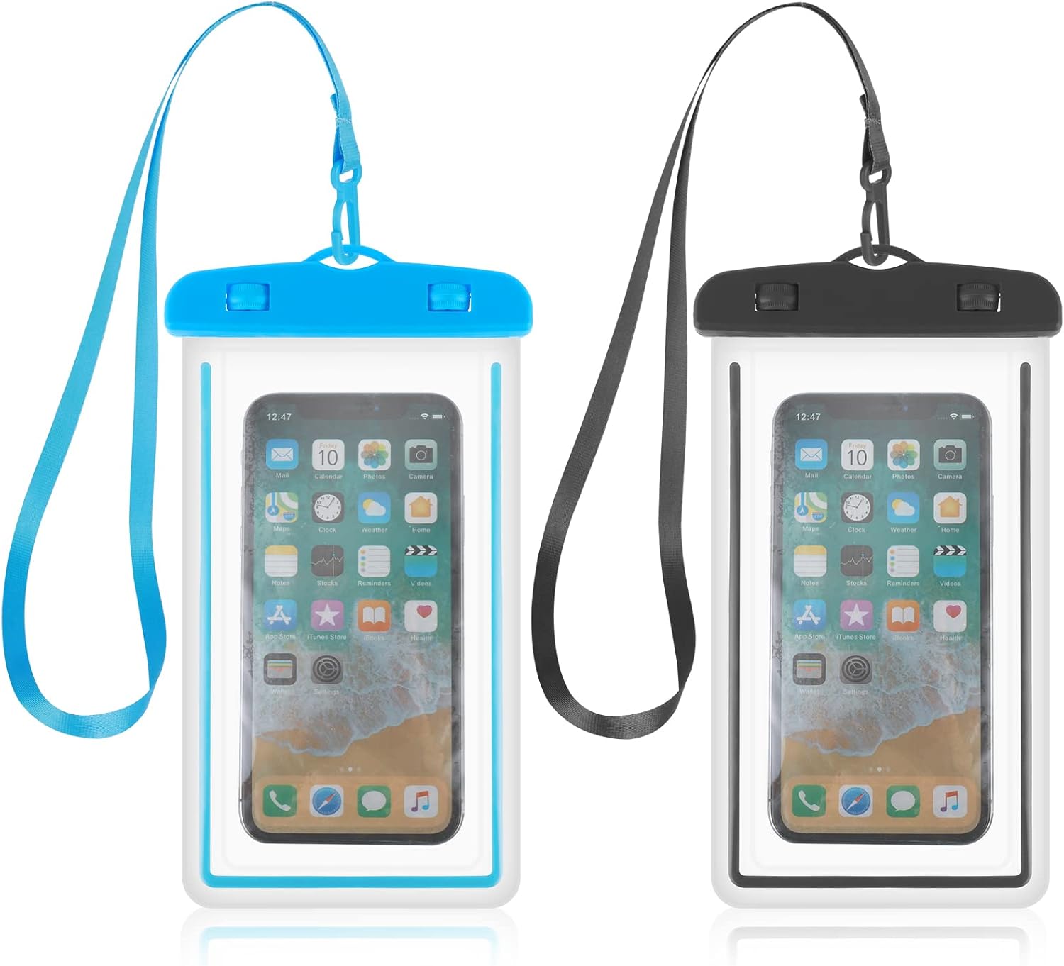 Waterproof Phone Pouch 2 Packs Universal Underwater Phone