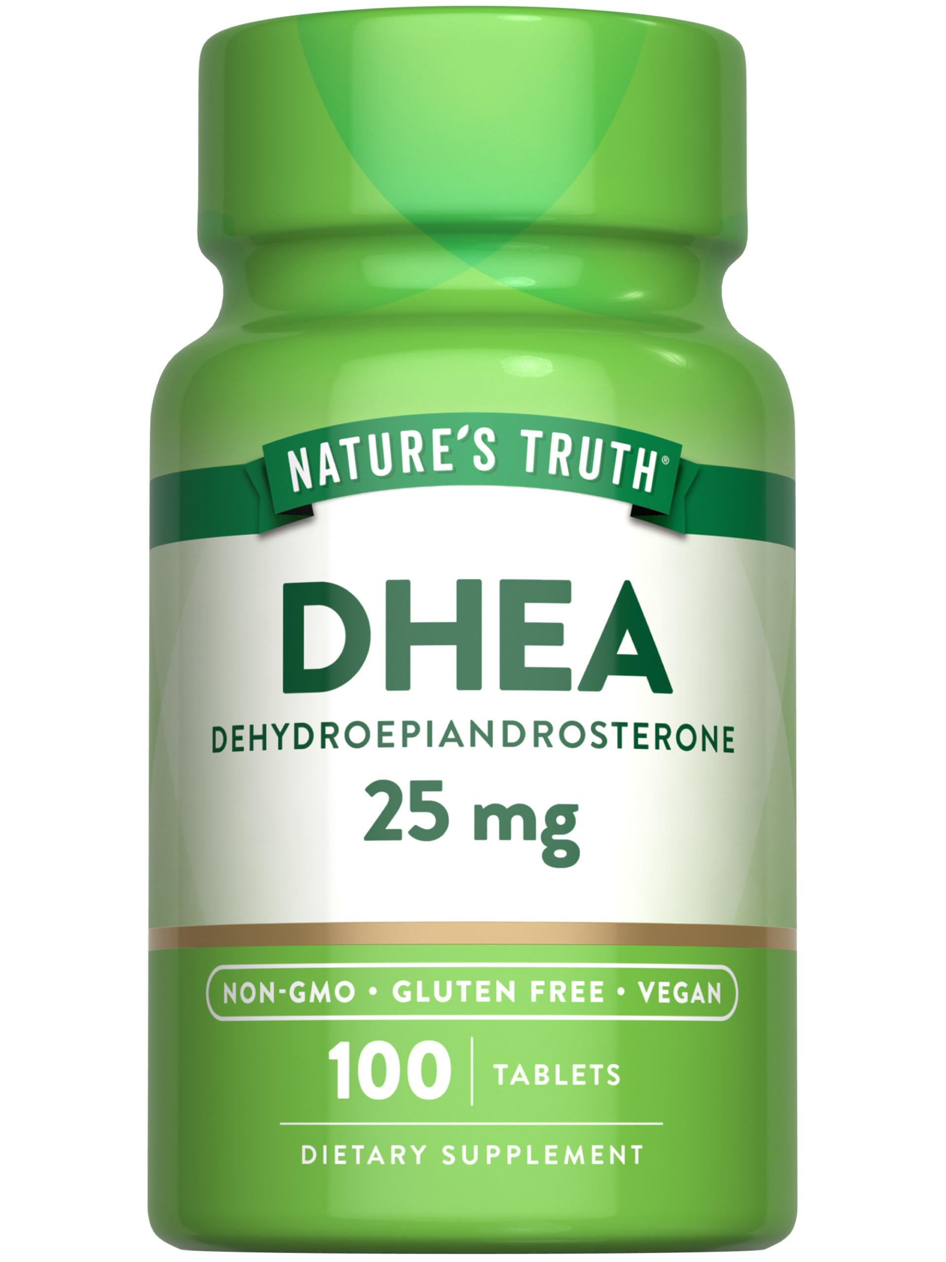 Amazon.com: Nature's Truth DHEA 25mg Tablets | 100 Count | Vegan