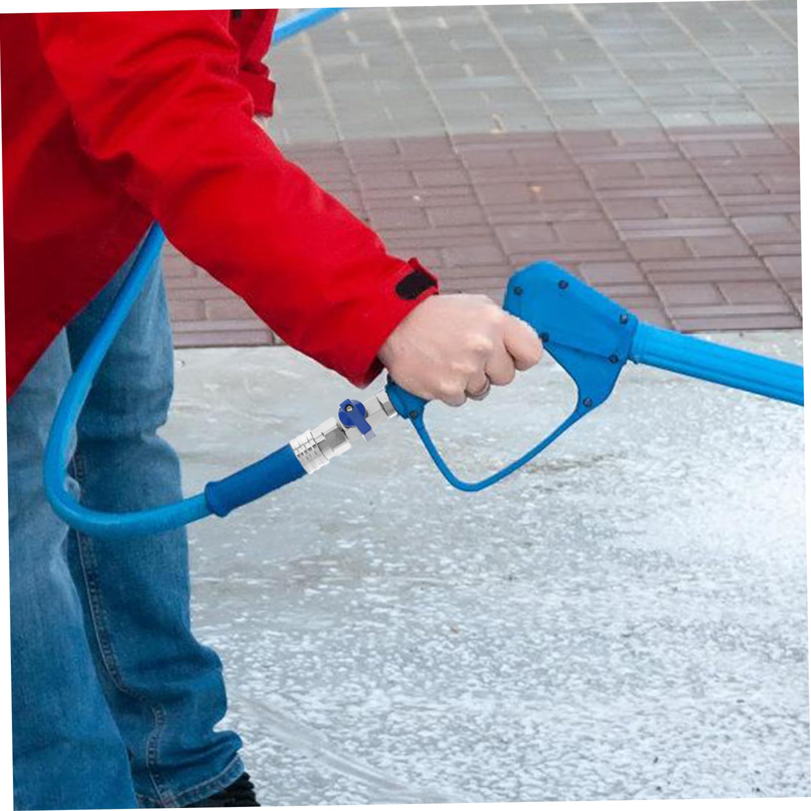 ifundom 5 Pezzi Valvola Inossidabile per Pressione Accessorio per Pulizia Lavaggio Auto e Giardinaggio Resistente e Duraturo per Ad Pressione