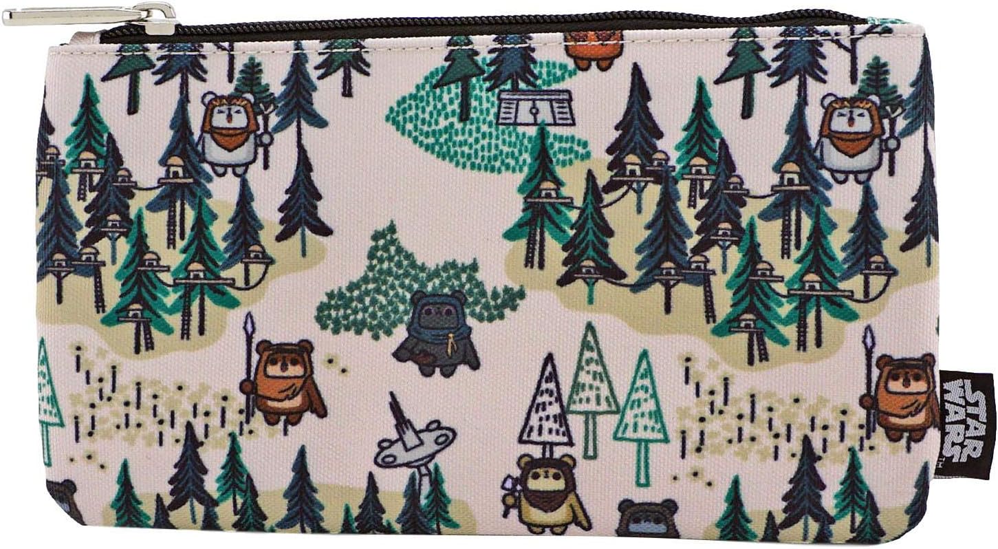 Loungefly Star Wars Ewok Forest Print Coin Cosmetic Bag