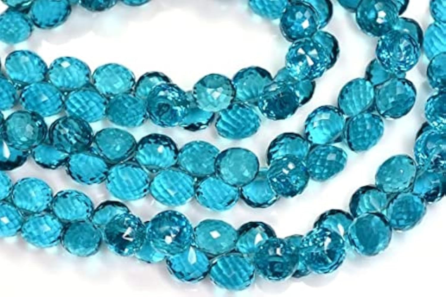 London Blue Quartz perles de qualité pour sublimer vos tenues de soirée chic