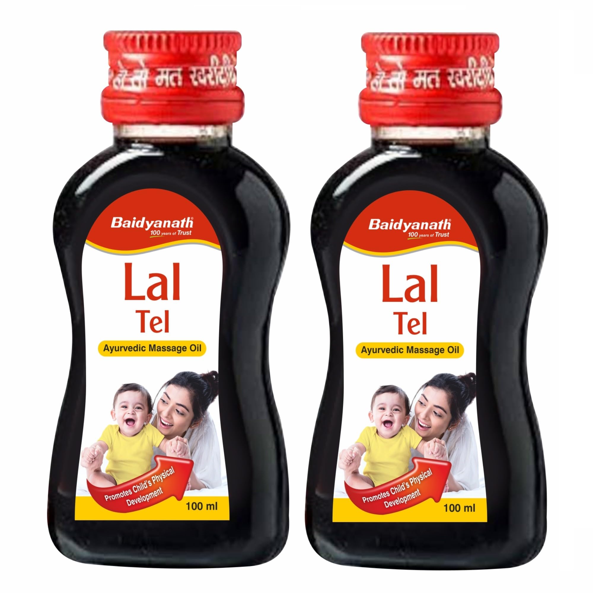 Baidyanath Ayurved Lal Tel Baby Massage Oil 100ML (Pack of 2) | Gentle Herbal Oil for Baby Massage | Supports Healthy Skin & Relaxed Sleep | Non-Sticky Formula-image-40