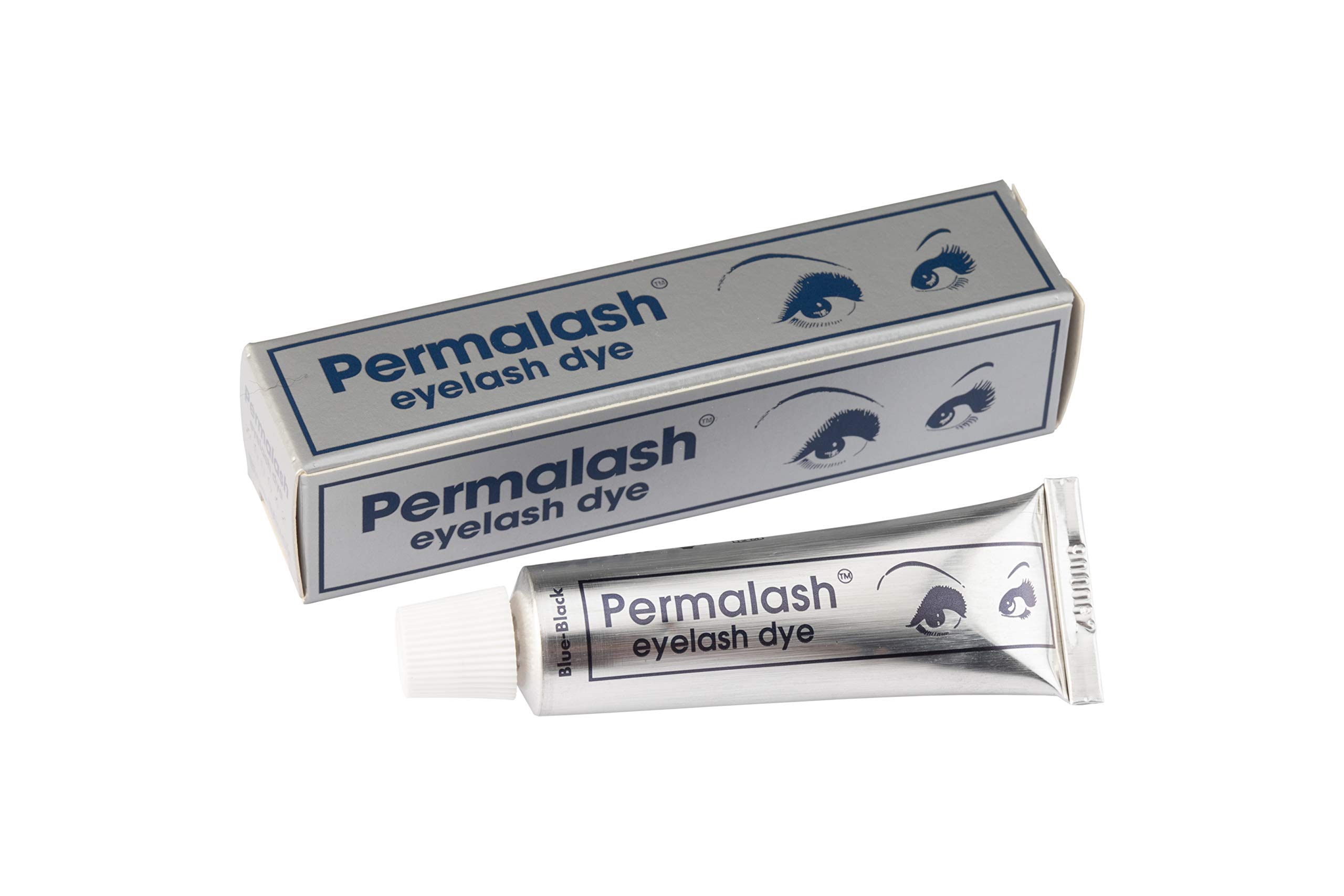 Permalash Eyelash and Eyebrow Tint Blue/Black, thicker, longer and voluminous, Very long lasting Eyelash Dye,15ml