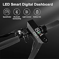 Vista 4 de Electric Scooter for Adults, Daily Commuting E-Scooter Top Speed 19 Mph, Max Range 21 Miles Portable Folding Commuting E-Scooter for Adults with