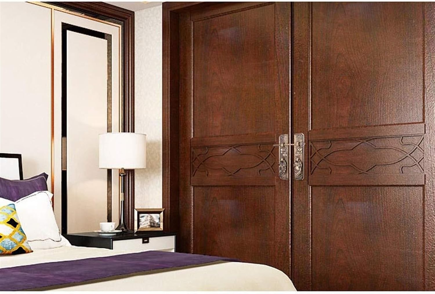 Antique Bronze Cabinet Handles Style Vintage Lock Catch Furniture Door Handle Drawer Door Knobs Pulls Furniture Hardware