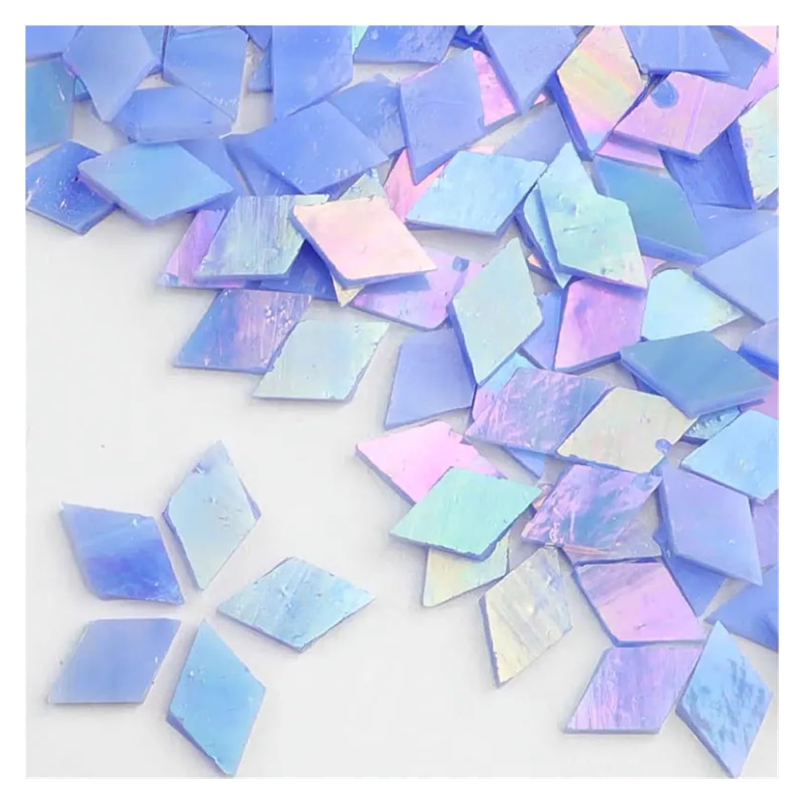 Mixed Colour Stained Glass Mosaic Tiles, Ceramics Mosaic Glass Tiles Multicolor 1cm 50g DIY Craft Hobby Arts Home Wall(Color3)