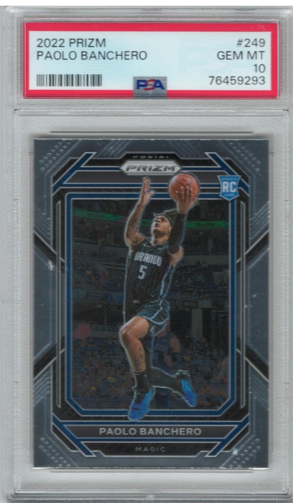 Amazon.com: PSA Gem Mint 10 2022 Panini Prizm Paolo Banchero 