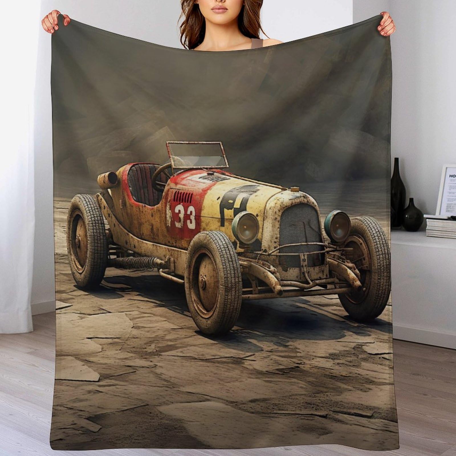Couverture polaire voiture ancienne le cadeau idéal original et utile pour passionnés