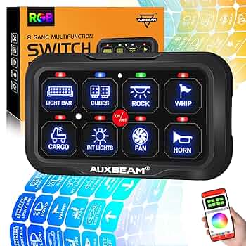 AUXBEAM スイッチパネル 自動調光機能 タッチコントロールパネル