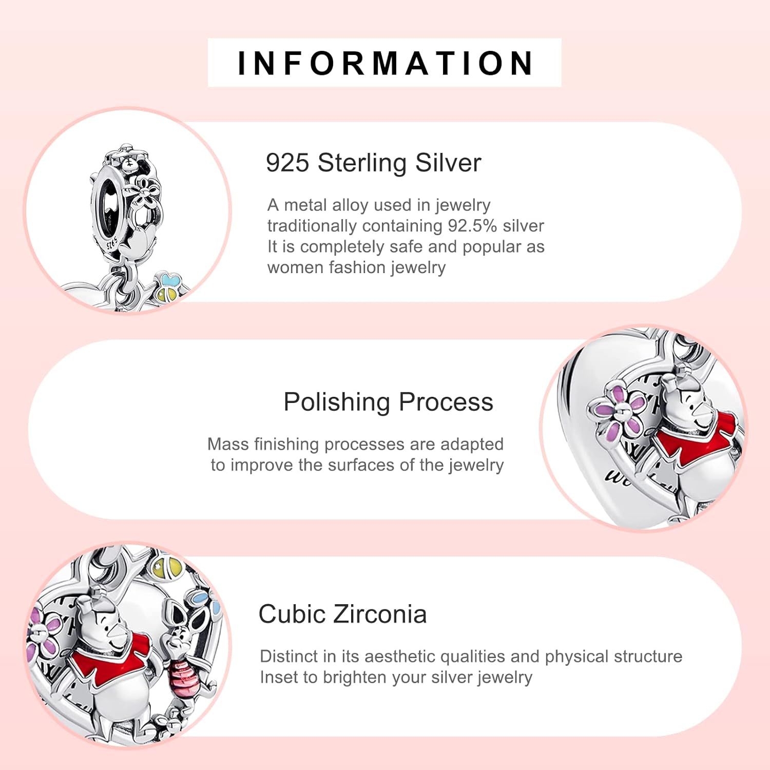 MITSOKU 925 Sterling Silver Charms for Bracelets Necklaces Animal prototype Pendant Safety Chain Dangle Pendants Beads Christmas Day Charms Jewelry Gift for Women - Image 3