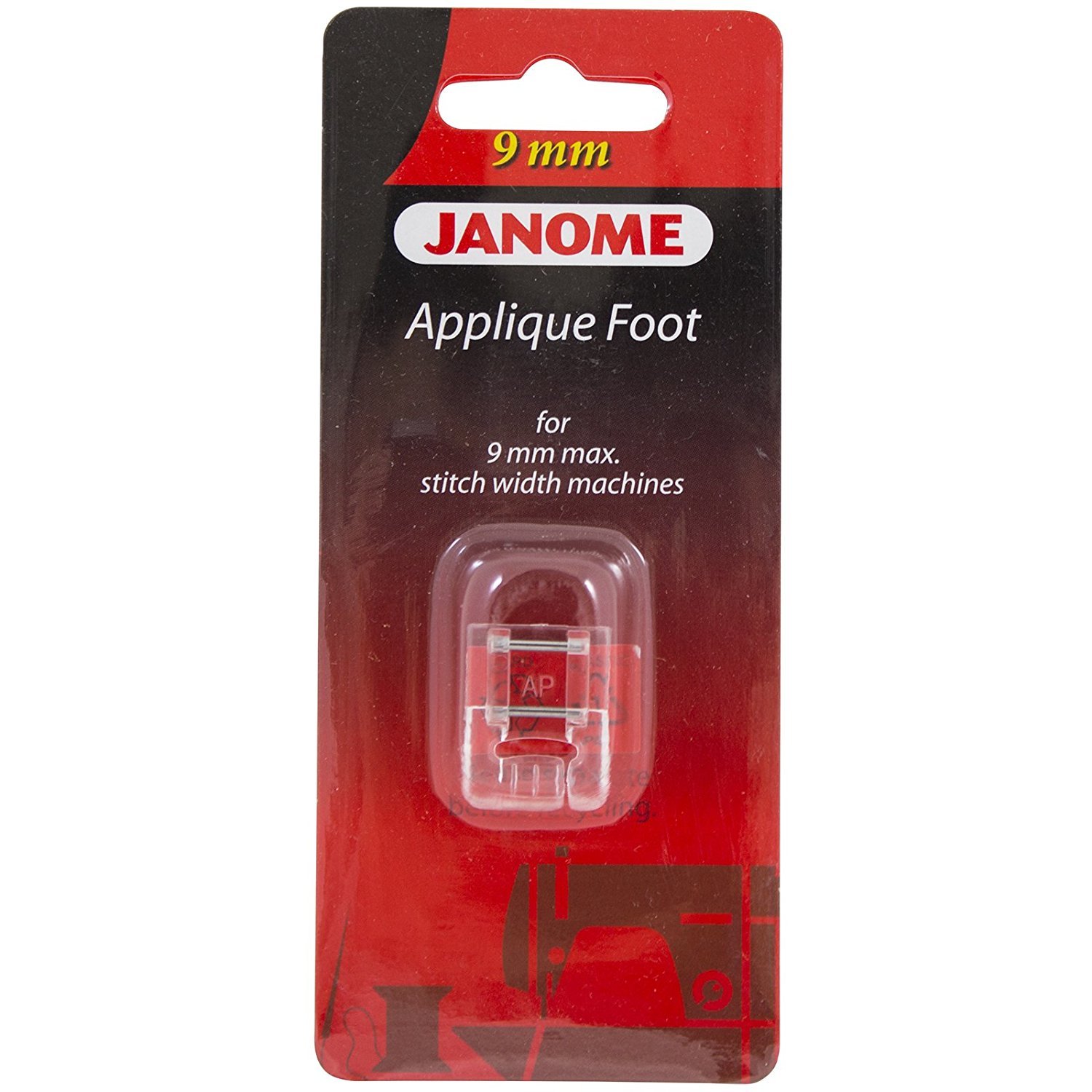 Janome Clear Applique Foot For 9Mm Machines By
