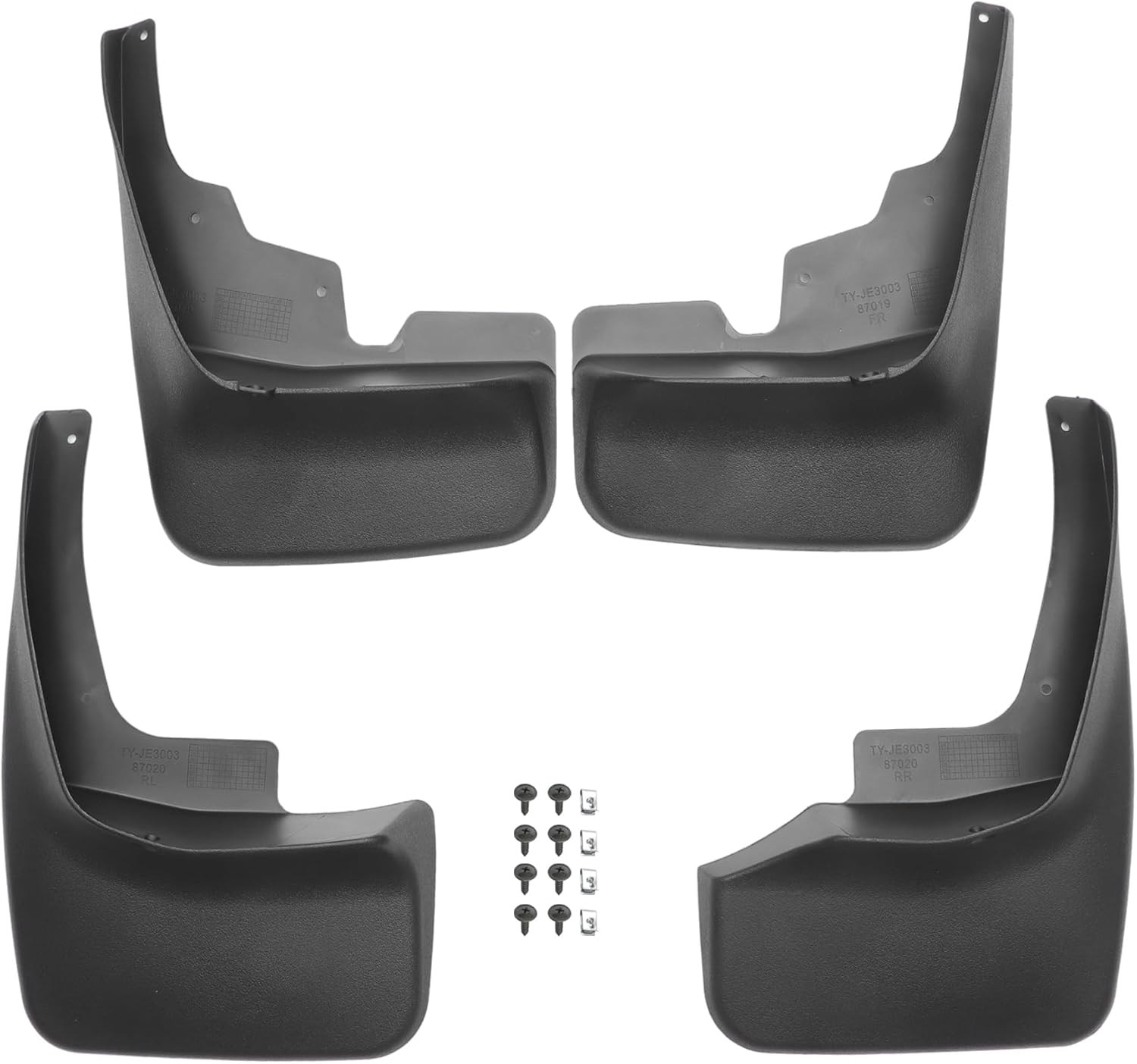 Mud Flap Splash Guard with Mount Accessories Front & Rear Side Mud Guard for Jeep Grand Cherokee 2005-2010 (Set of 4)