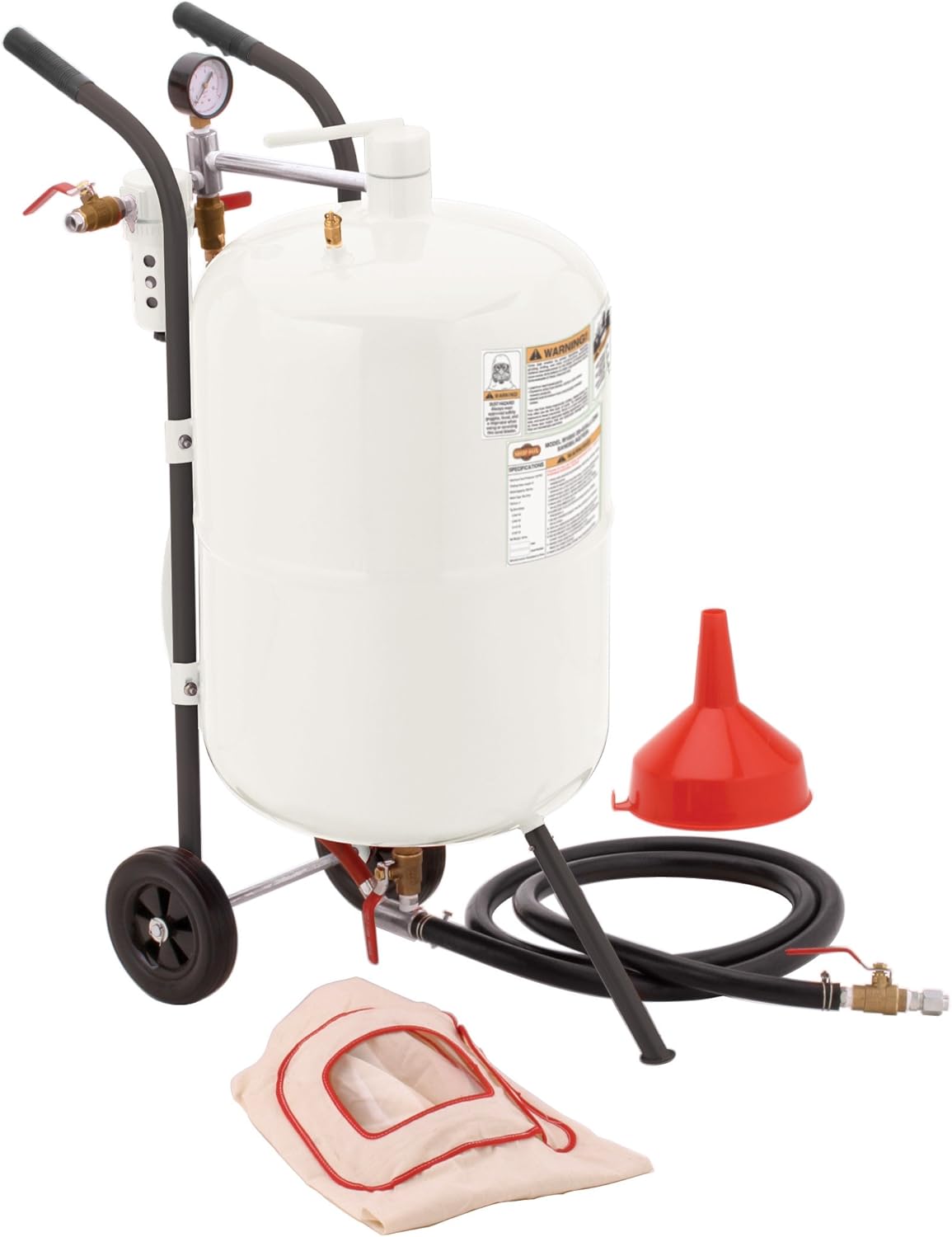 Shop Fox M1115 20 Gal Portable Sandblaster Power Sand Blasters