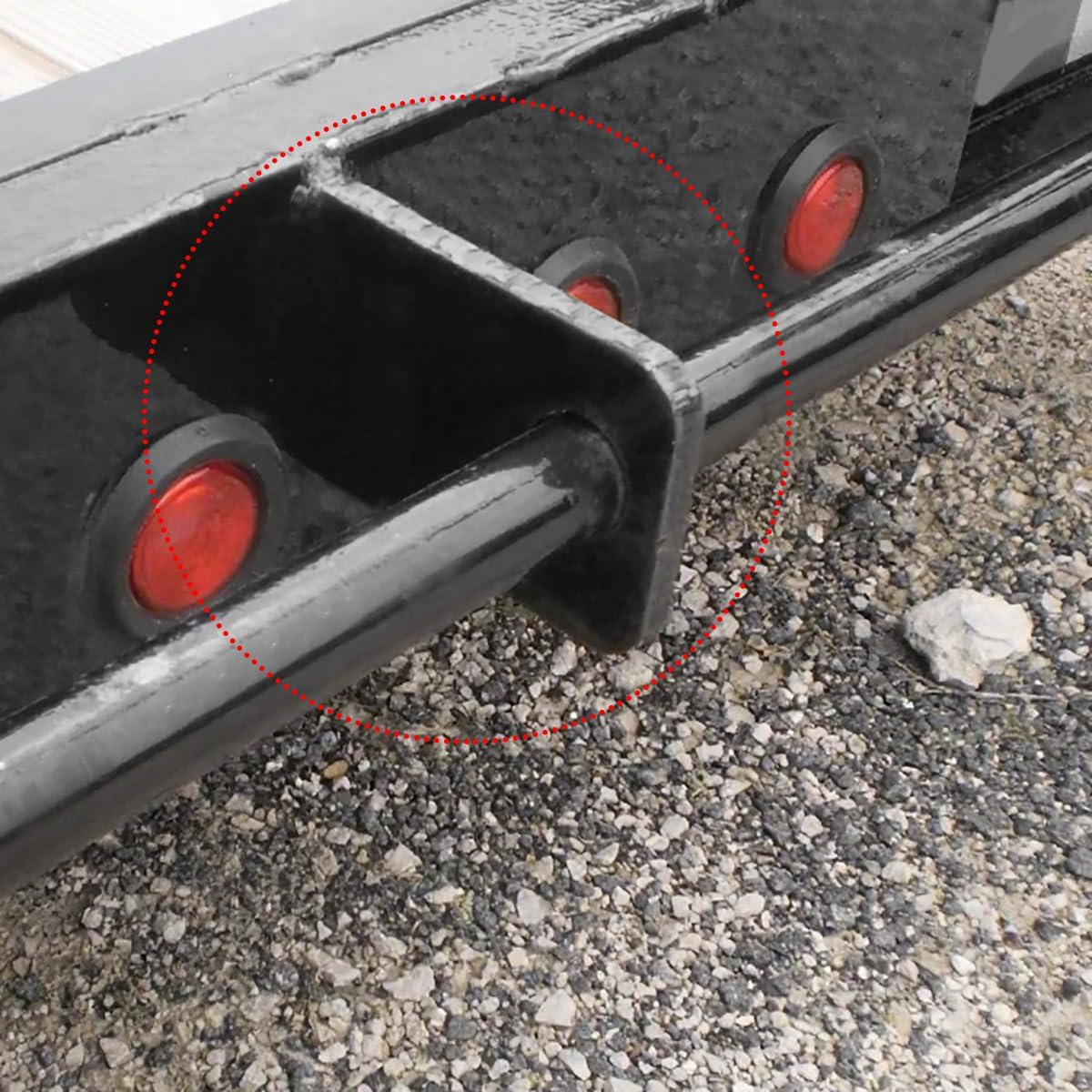 2 Pcs Weld-On Trailer Ramp Gate Hinge Holder Bracket for Dump Trailers, Fits 1-1/2" Shaft