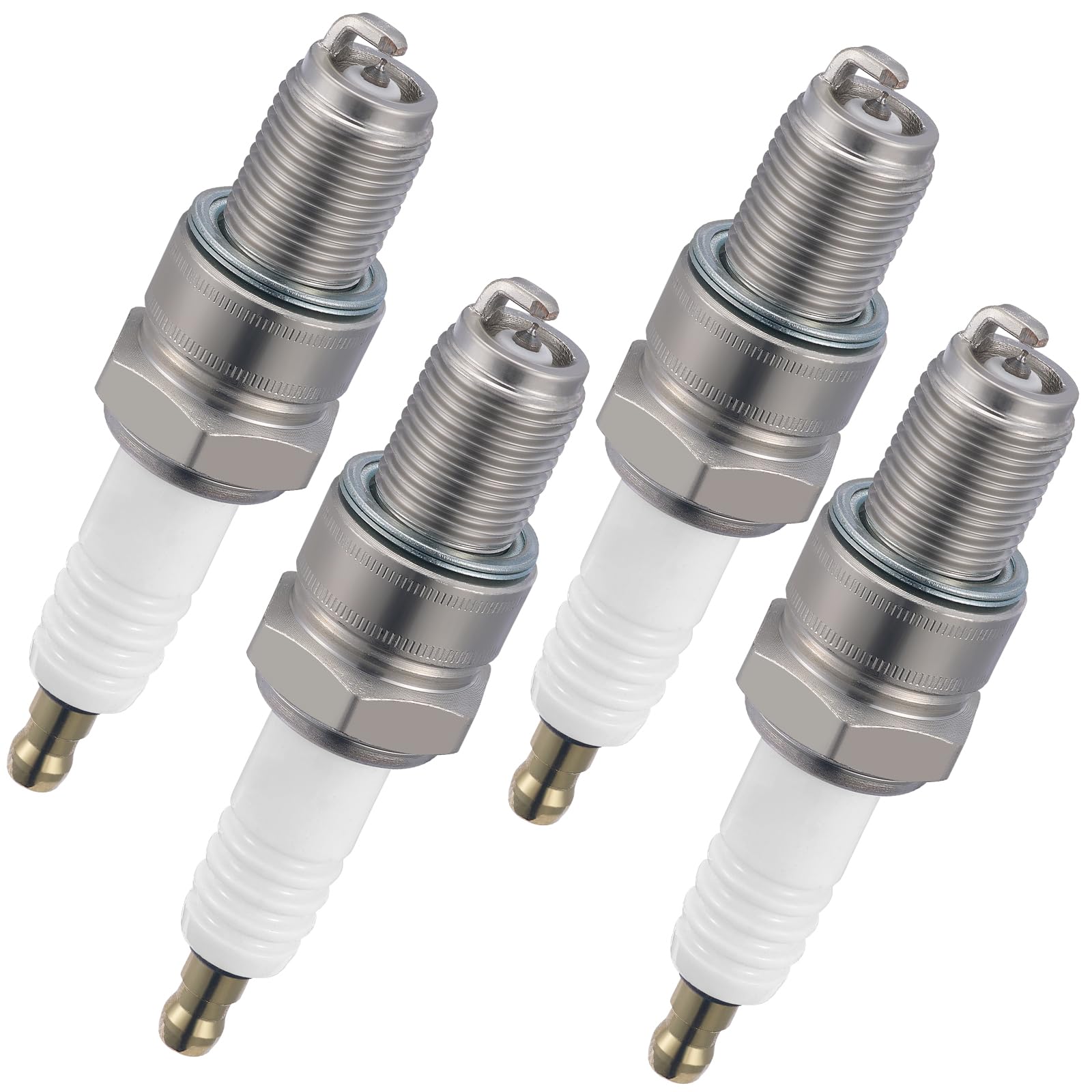 BDFHYK 5122 Iridium Spark Plugs Compatible with Porsche 1965-1967 1973 911 for Honda 1979-1980 Prelude 1979 Accord for MG 1959 MGA 1.5L 1.6L 1.8L 2.0L 2.3L 2.4L L4 H6 Replacement for BR7ES Set of 4