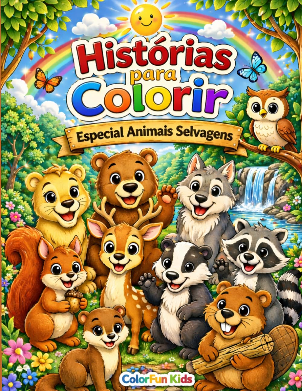 Histórias para Colorir (Volume 3): Atividades Educativas e Criativas para Crianças dos 3 aos 7 anos (ColorFun Kids)