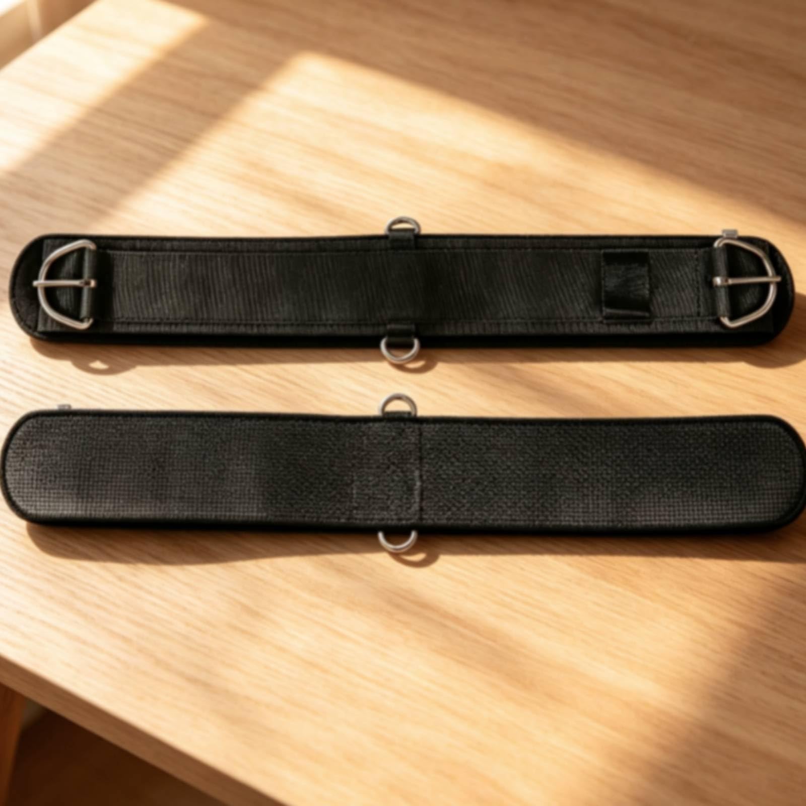 Cintura Sottopancia Occidentale Cinghia Sella Cavallo Cinch Cinturino Equestre con Cucitura Perimetrale Rinforzata E Imbottitura Confortevole Supporto , Nero , 26 Pollici-66cm