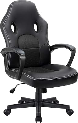 Furmax Gaming Chair Office Chair Leather Computer Desk Chair - best gaming chair back support