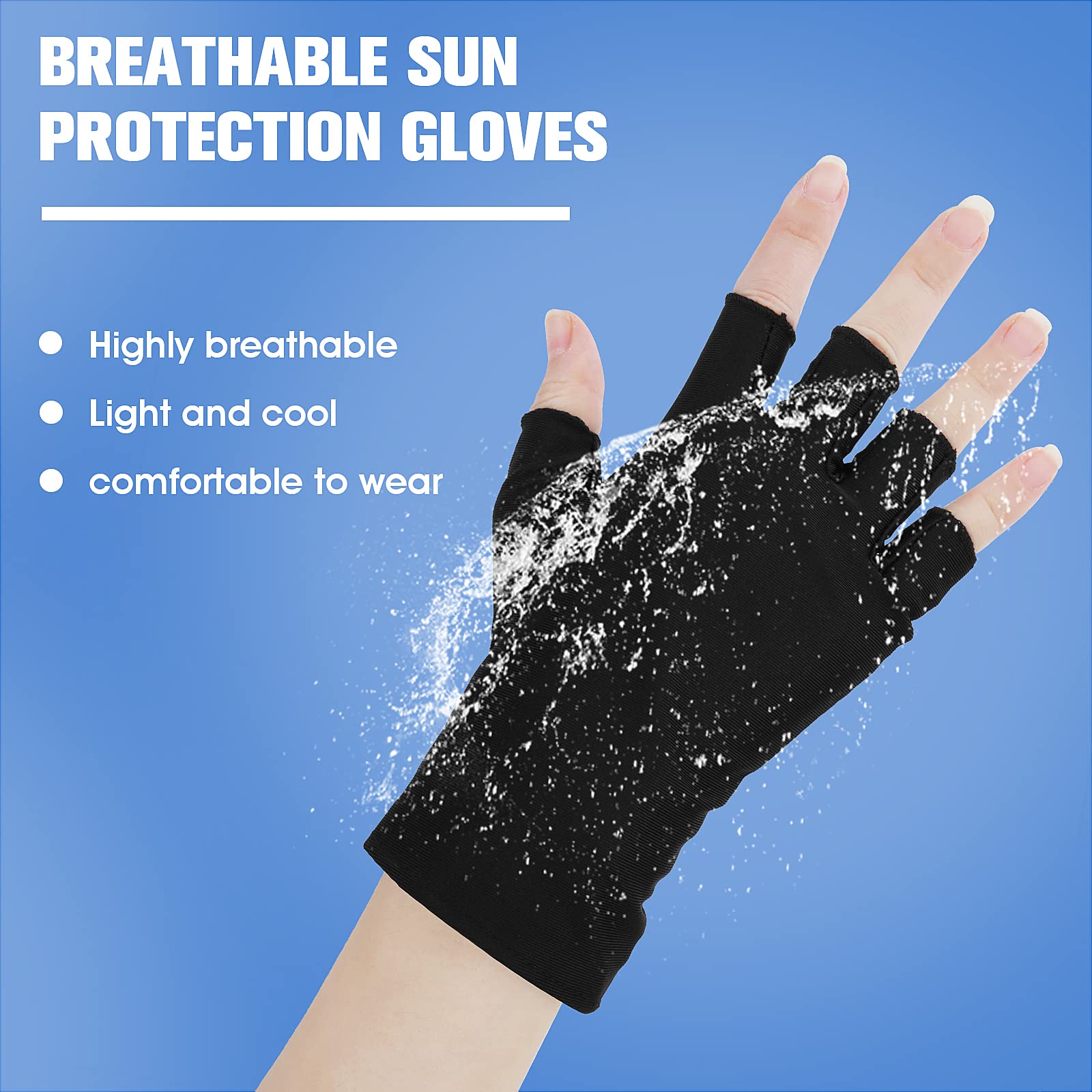 Gants De Protection UV Pour Ongles En Gel, Gants De Thérapie Anti-UV