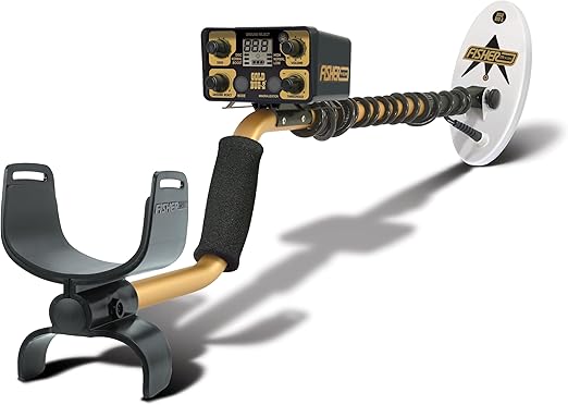 Fisher Gold Bug 2 Metal Detector with 10.5" Waterproof Search Coil – Ultra-High Frequency Detector for Precise Gold Nugget Detection in Mineralized Soils