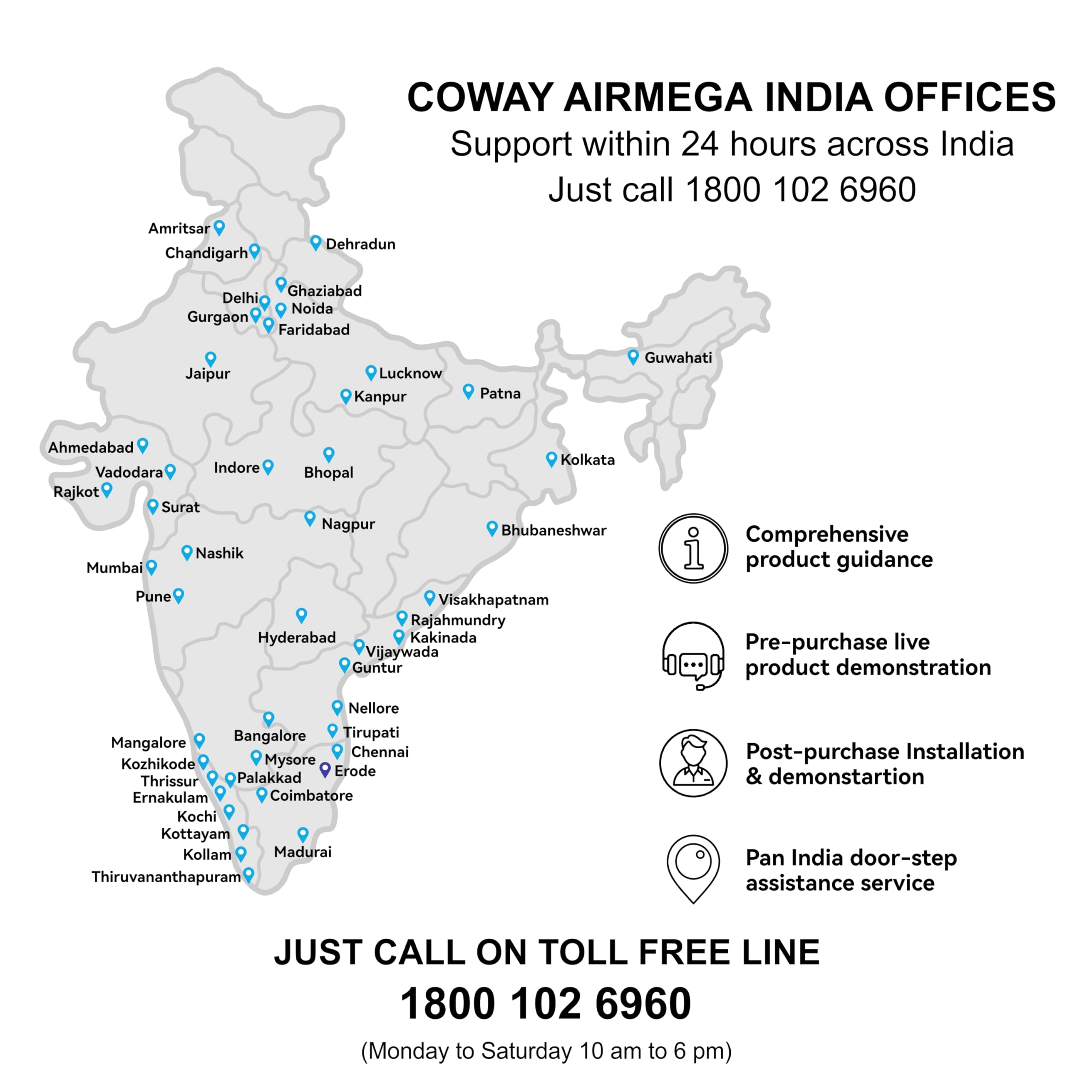 Coway Airmega 150 (Ap-1019C) Air Purifier For Home,Longest Filter Life 8500Hrs (Approx. 1.5-2 Yrs),Anti-Virus True Hepa Filter (H13),Kills Allergies,Virus,Germs & Pm 0.01 With 99.999% Efficiency,White 1