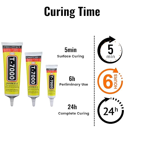 Miniatura 10 de T-7000 - Pegamento Upgrde para teléfono de tela de vidrio para altavoz, T7000 de alta viscosidad para reparación de pantalla de teléfono celular (2