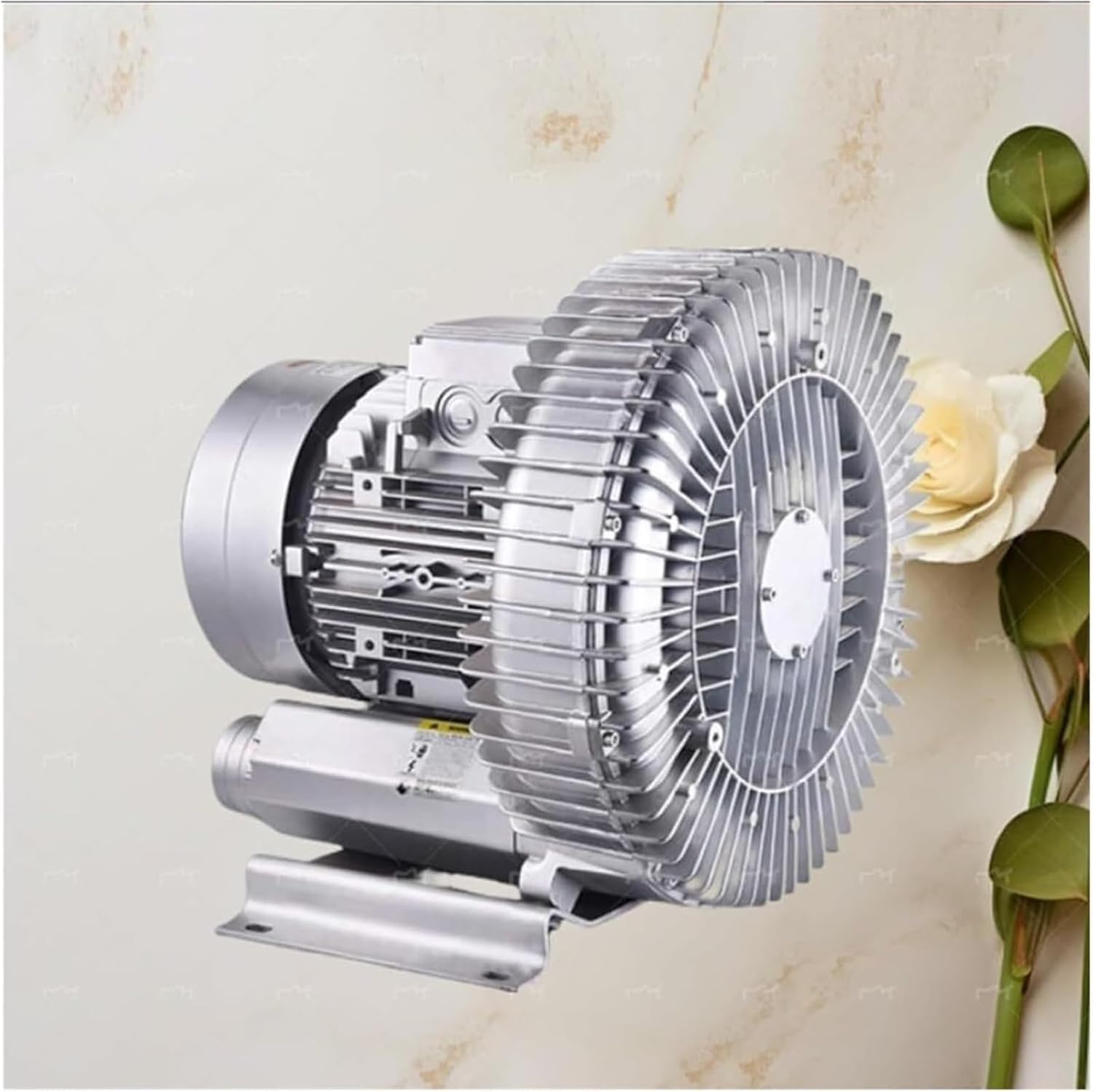 120W 110V Regenerative Blower - High-Pressure Vortex Ring, Single Phase, Large Airflow for Air Blowing & Suction, Ideal for Industrial & Home Use, 0.16HP