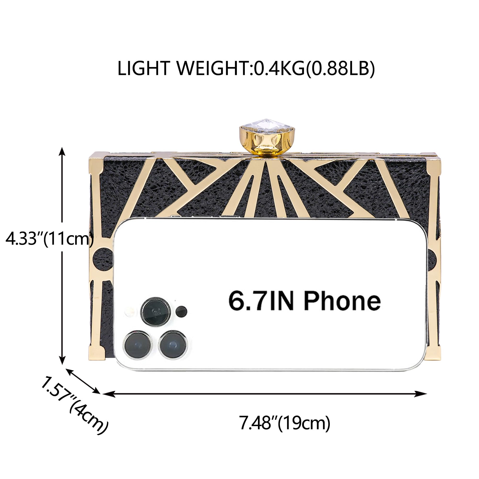 Milisente Gold Clutch Purses For Women Metallic Bridal Evening Clutch Bags Evening Formal Handbags