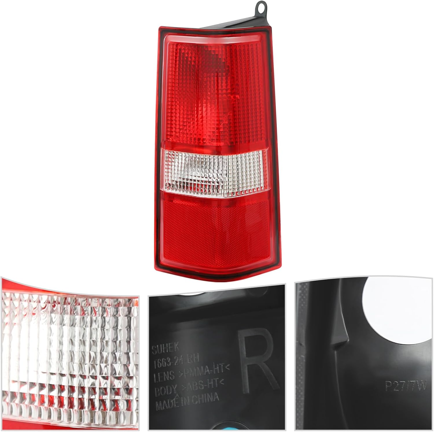 LYNICESHOP For 2003-2023 Chevy Express GMC Savana Halogen Tail Light Assembly, Complete Left & Right Set, Exact Fit 23338319 23338320 (Right Passenger Side)
