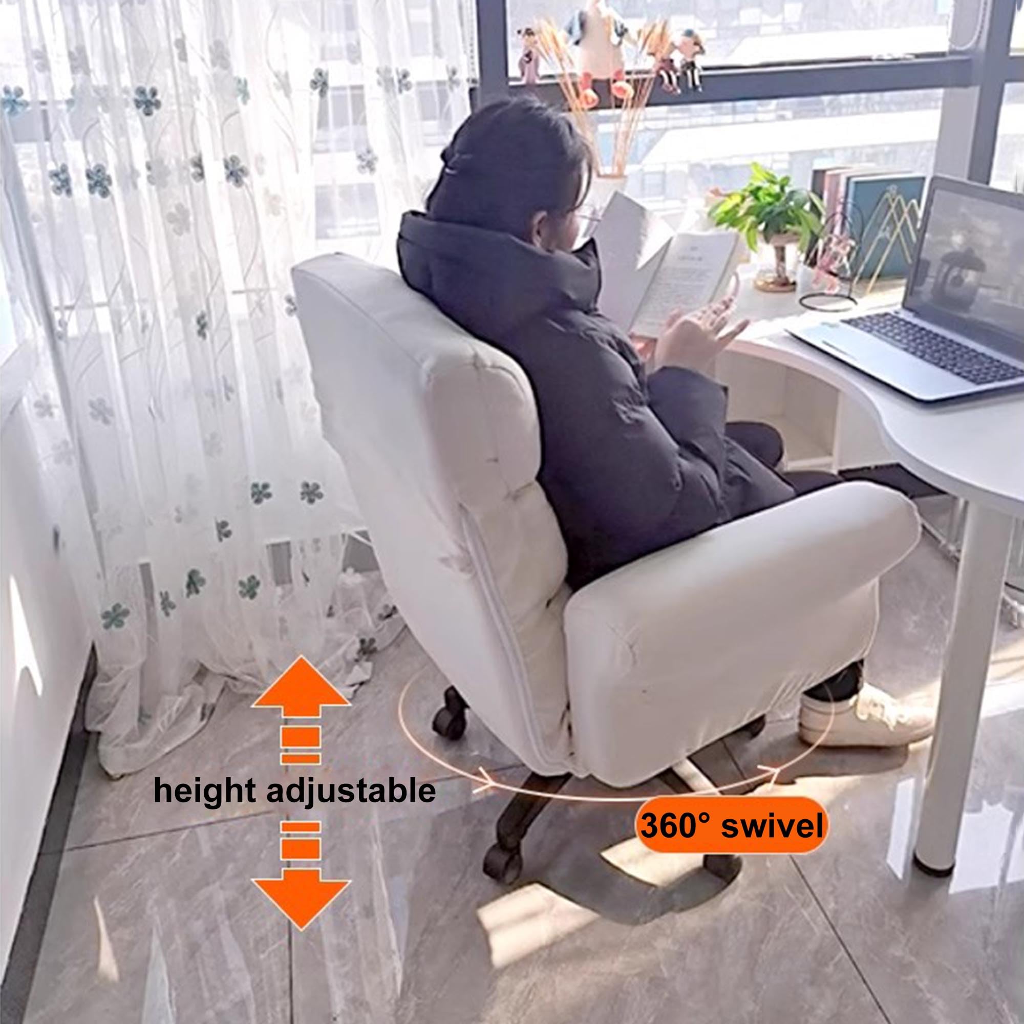 オフィスチェア デスクチェア パソコンチェア   人間工学椅子 フットレスト付き Amazon.co.jp: 人間工学に基づいたオフィスチェア、フットレスト付き