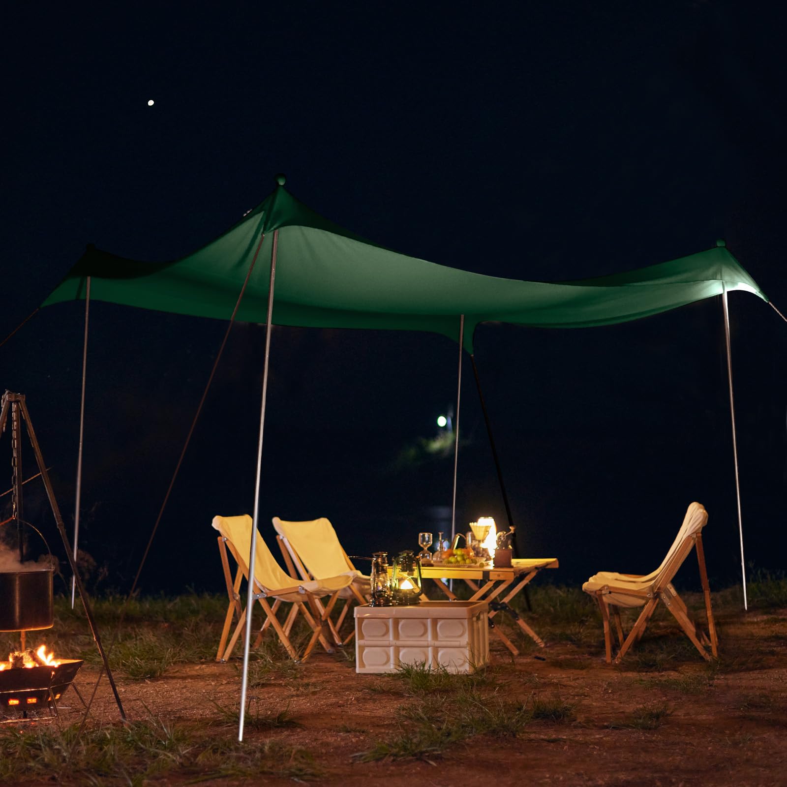 JAICOM Tenda da spiaggia, 2.1m x 2.1m Parasole Portatile, Protezione UV UPF 50+, Adatto per l'ombra in Spiaggia, il Campeggio, la Pesca e il Patio