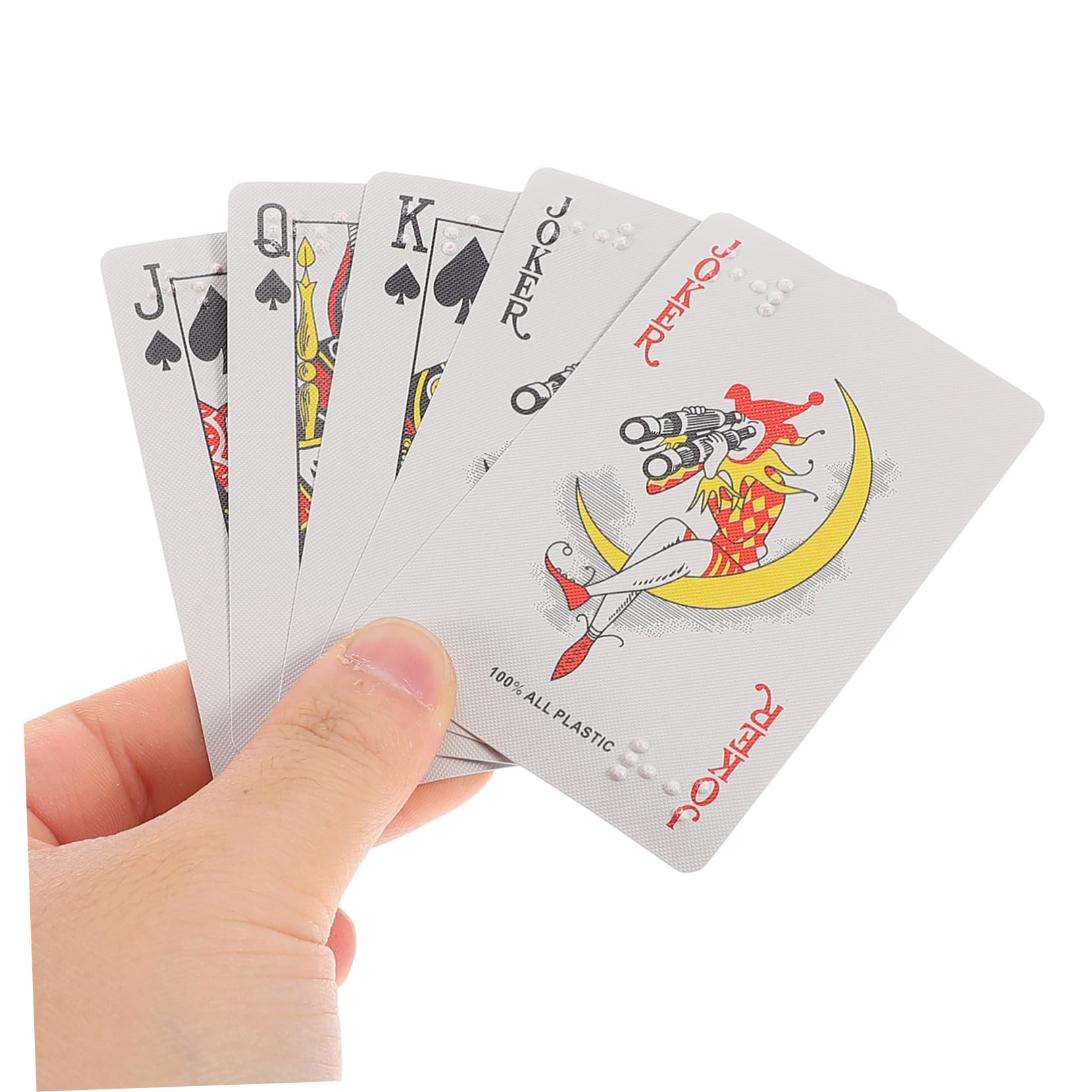 da Gioco in Braille Grandi per Ipovedenti e Non Vedenti Poker Accessibile per Adulti e Facilitano Giochi Inclusivi e Apprendimento