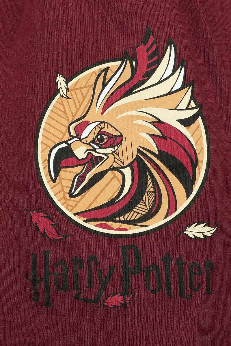 Harry Potter L'Ordre du Phénix Femme Pyjama Lie-de-vin 100% Coton Confortable