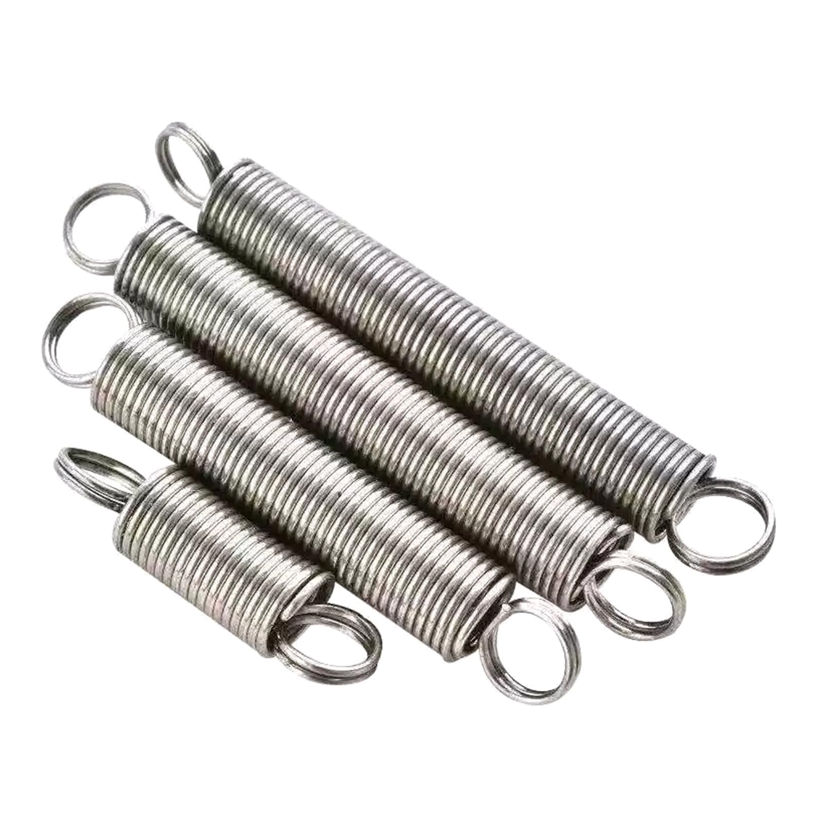 Doppelhaken-Zugfeder, 10 Stück Ringhaken 304 Edelstahl-Zugfeder, 0.4 mm x 3 mm x 35 mm