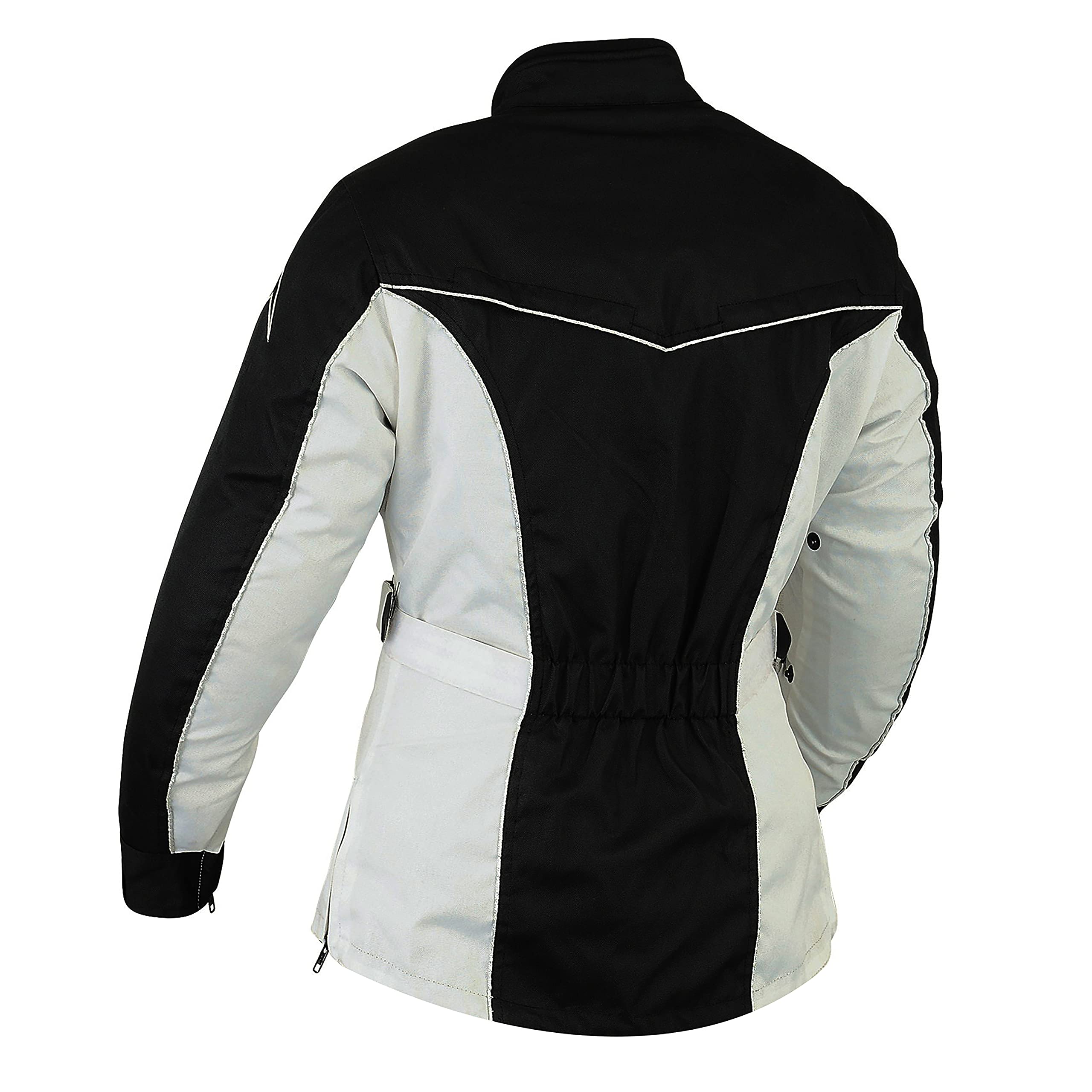 WinNet Giacca da Moto Princess da Donna con Protezioni Omologate C.E. ed Imbottitura Removibile (M)