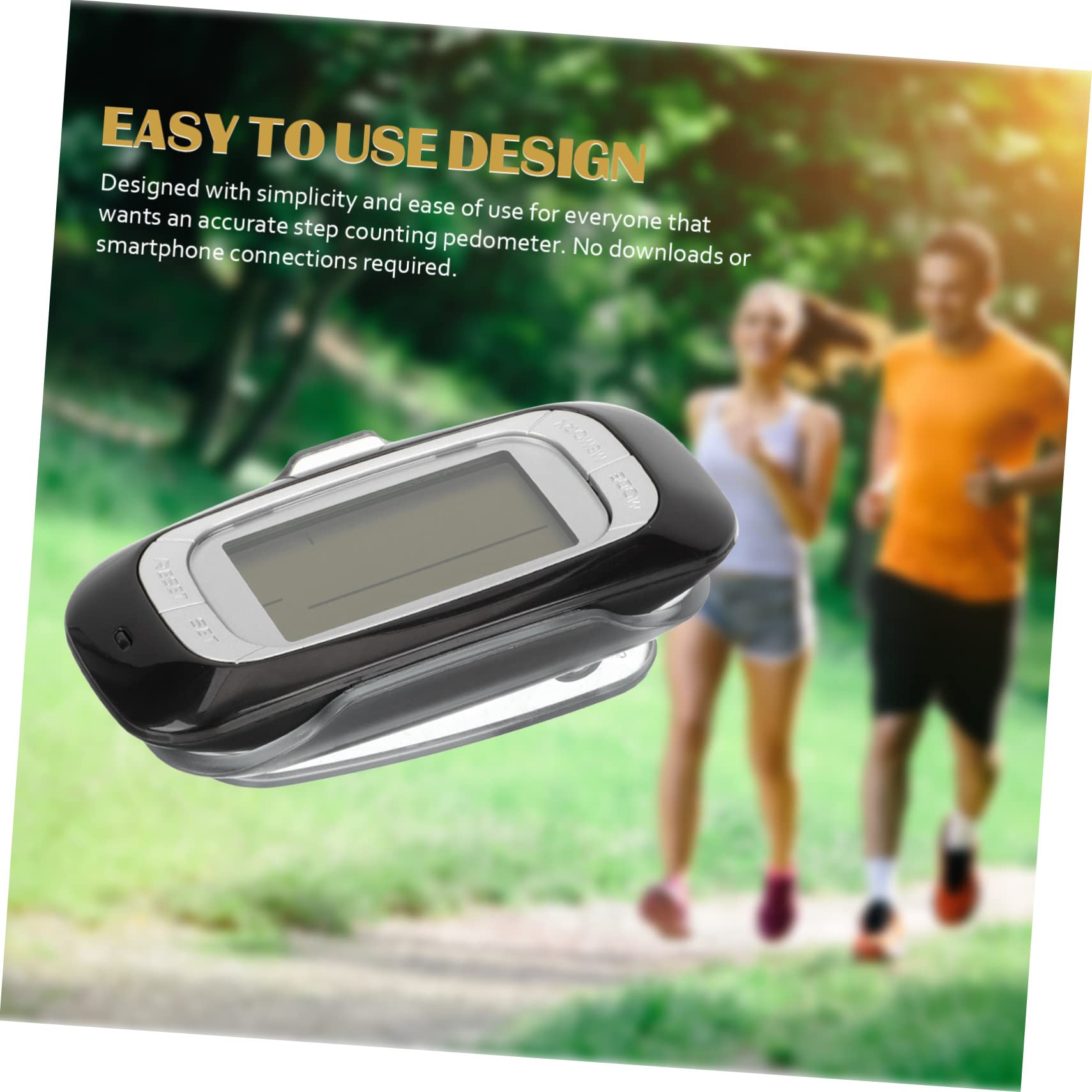 UKCOCO Podomètre Multifonction Portable pour Activités Extérieures Compteur Calories pour Randonnée